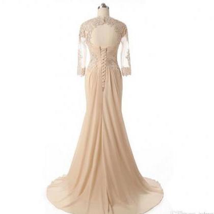 Long Floor Length Mother Of The Bride Dresses With..