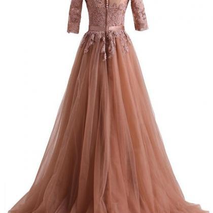 Lace Charming Prom Dress,long Prom Dresses,prom..