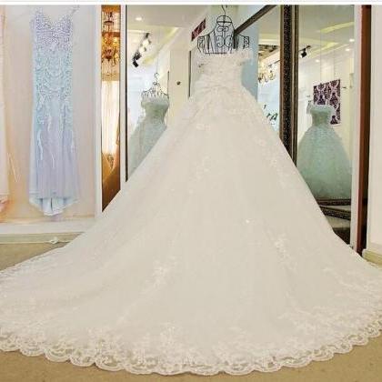 Gorgeous A-line Wedding Dresses Strapless..