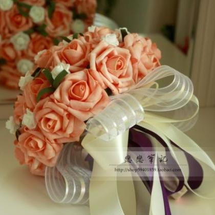 Arrival Wedding Bouquet Handmade Flowers Light..