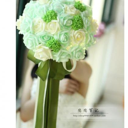 Wedding Bouquet Handmade Flowers Tiffany Bridal..