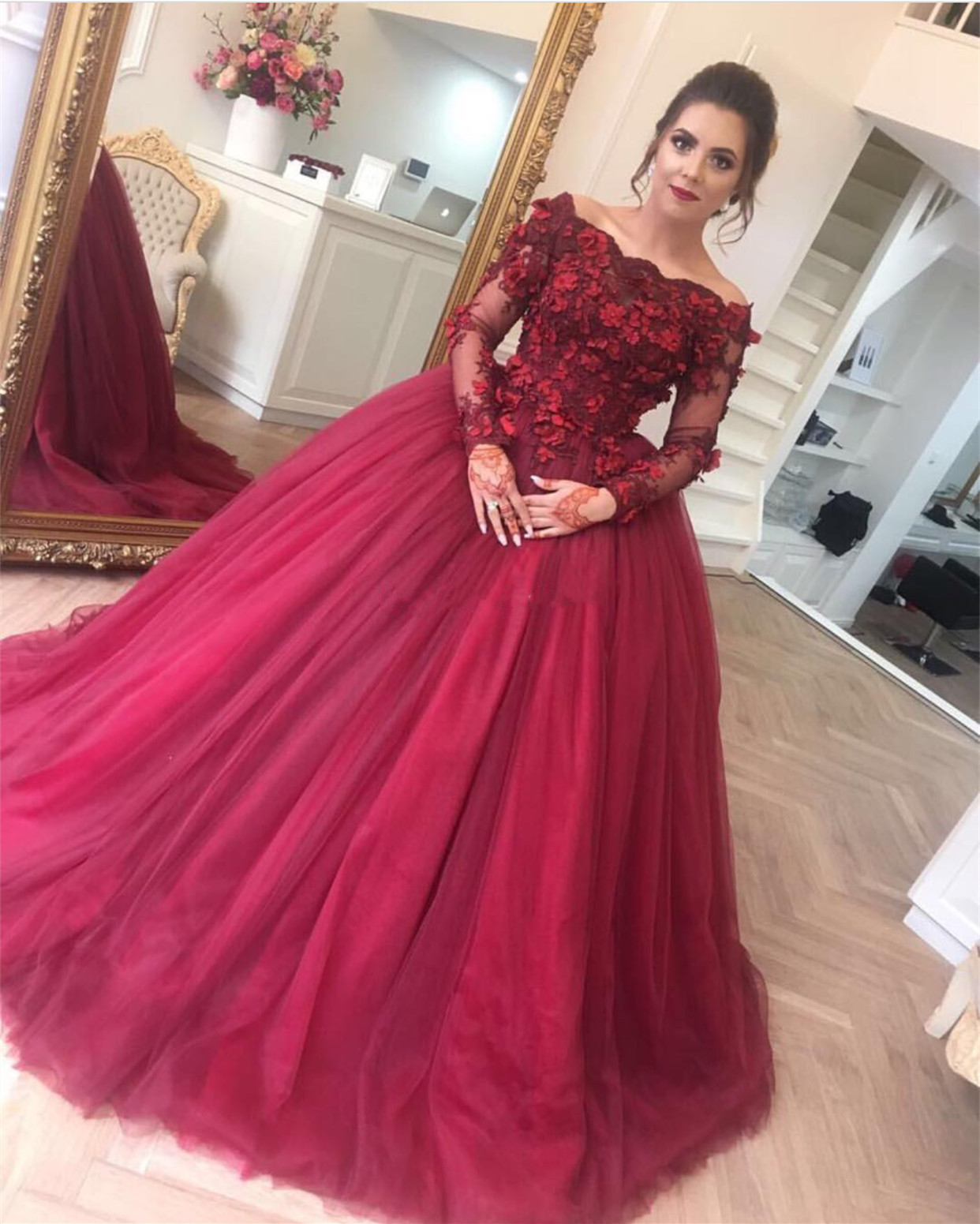 long sleeve prom dresses 2018