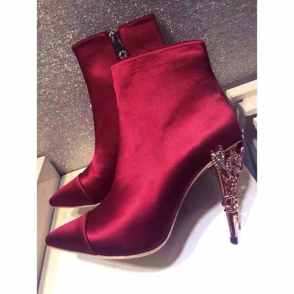 burgundy heels for prom