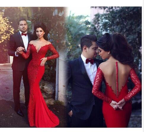 red prom couple outfits