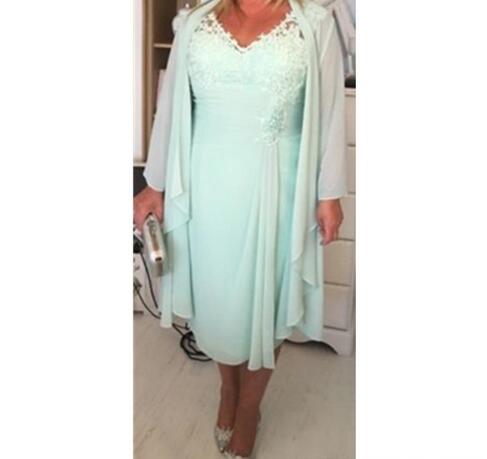 Mint Green Mother of the Bride Dresses in Fall