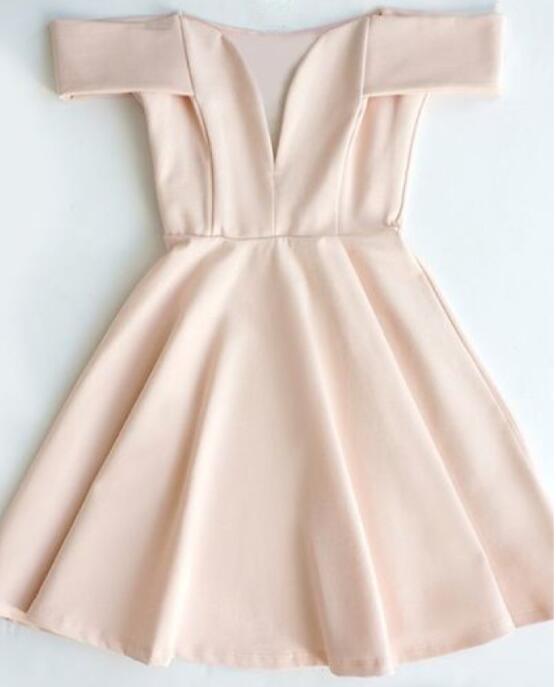 Pink Off Shoulder Homecoming Dress,a Line Short Party Dress,homecoming Dance Dress,cute Women Dresses