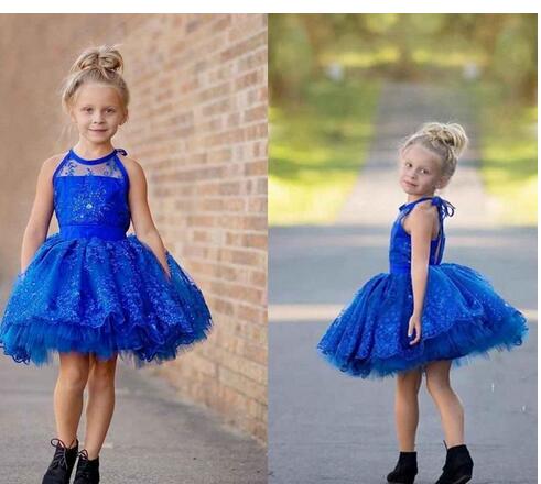 royal blue and yellow flower girl dresses