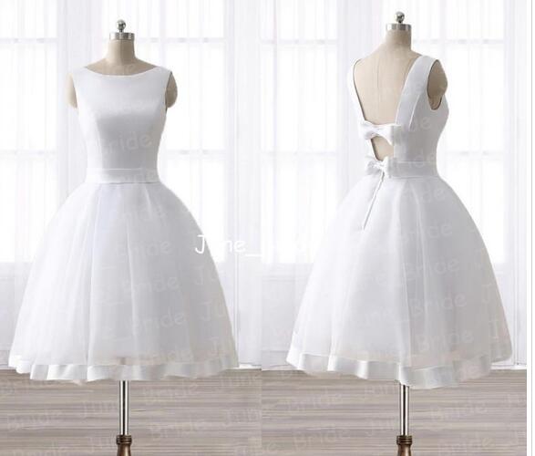 short princess wedding dress