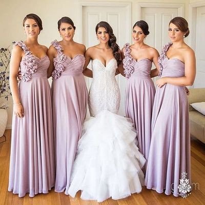 dusty purple bridesmaid