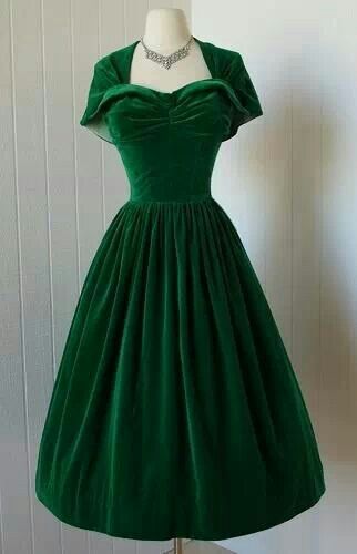 1950s Vintage Prom Dress, Green Velvet Prom Gowns, Mini Short Homecoming Dress