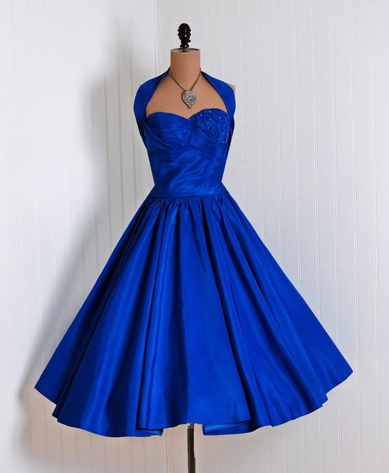 Robe Style Année 80  Womens special occasion dresses, 50s dresses, Prom  dresses blue