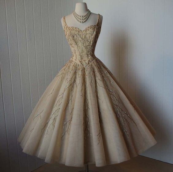 1950S Vintage Prom Dress, Grey Prom ...