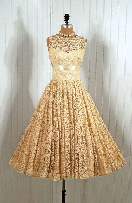 vintage yellow dress