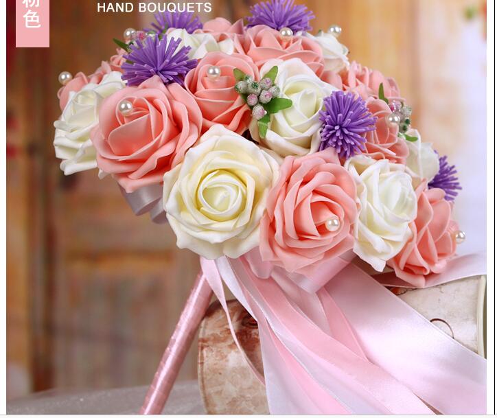 New Arrival Wedding Bouquet Handmade Flowers Light Pink and Ivory Bridal Bouquet Wedding bouquets