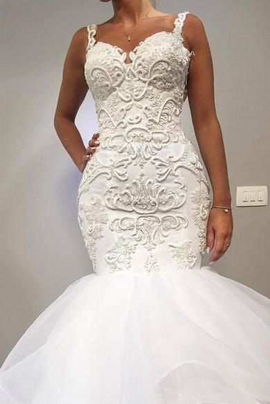 Flowy A Line Long Sleeve Beaded Tulle Party Dress Prom Dress Wedding Dress DP3708 main image 1