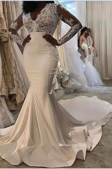 Simple Jewel Sleeveless Floor-Length Chiffon Lace Top Wedding Dress ...