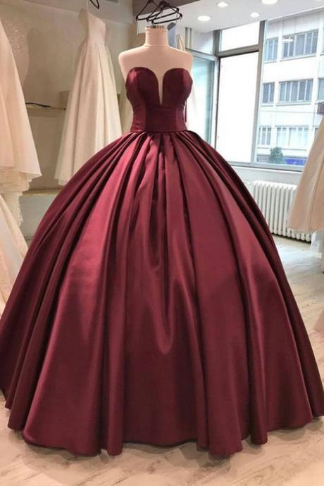  burgundy prom dress ball gown,maroon wedding dress,wine red wedding dress,ball gown prom dresses 2018,sweetheart ball gowns,burgundy wedding gowns