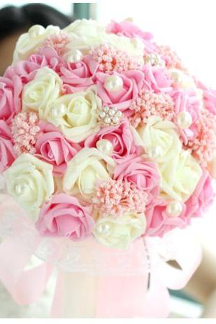 New Arrival Wedding Bouquet Handmade Flowers Pink Bridal Bouquet Wedding Bouquets
