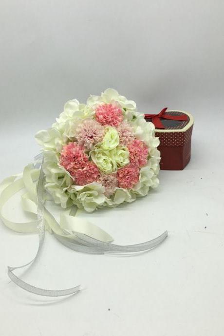 New Arrival Wedding Bouquet Handmade Flowers White and Pink and Beige Bridal Bouquet Wedding bouquets