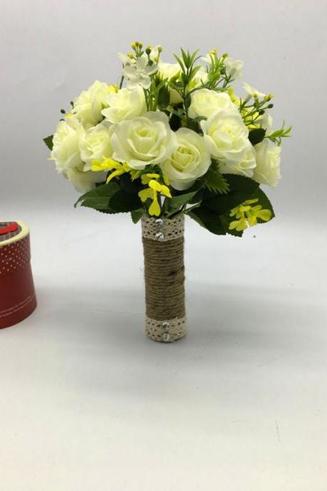 New Arrival Wedding Bouquet Handmade Flowers Ivory Bridal Bouquet Wedding bouquets