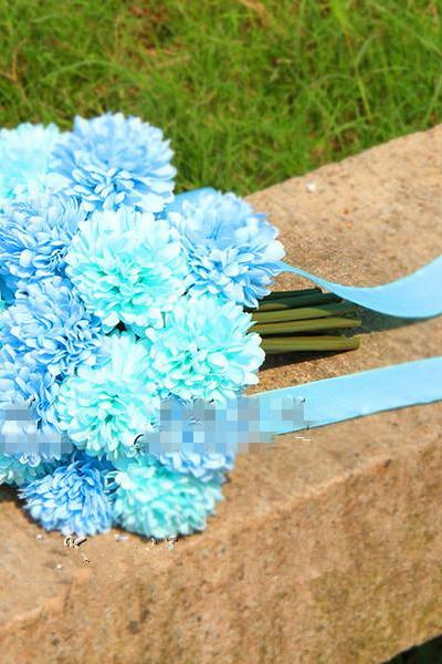 New Arrival Wedding Bouquet Handmade Flowers Turquoise Bridal Bouquet Wedding bouquets