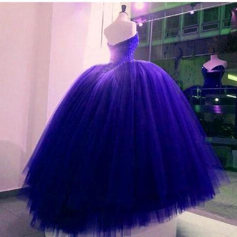 Fully Crystal Beaded Bodice Corset Royal Blue Wedding Dresses Ball Gowns Customized Made Shiny Bridal Dress vestido longo de renda