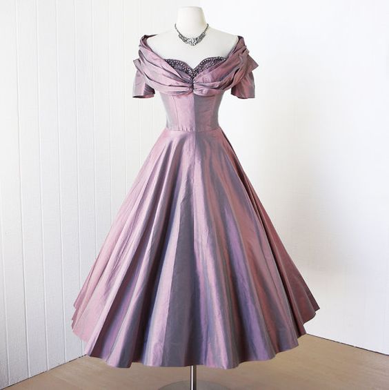 purple vintage dress